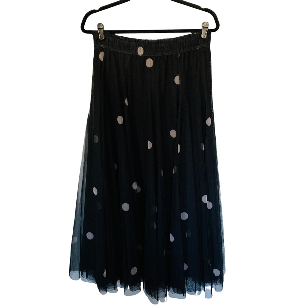 H&M Polka Dot Tulle Maxi Skirt